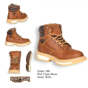 500-WOL Tan Lace Up Double Density Shoe Footwear