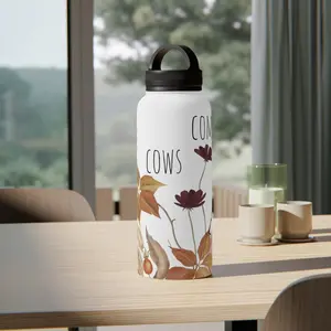 Floral Stainless Steel Water Bottle