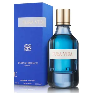 Born in France Pura Vida Eau de Parfum – 85 ml (2.9 fl oz) – Long-Lasting Fresh Aromatic Fragrance for Men