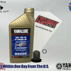 Cyclemax Full Synthetic Oil Change Kit fits 2024 Yamaha RAPTOR 110