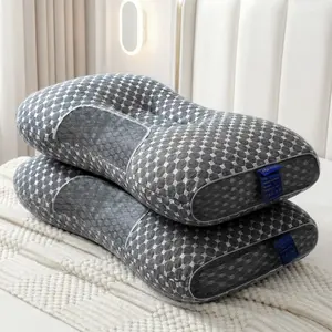 2-Pack Ergonomic Cervical Support Pillows – Breathable & Pressure-Relieving Design, Ideal for Side, Back & Stomach Sleepers, Machine‑Washable, Queen‑Size for Couples, Helps Promote Deep, Uninterrupted Sleep accessories