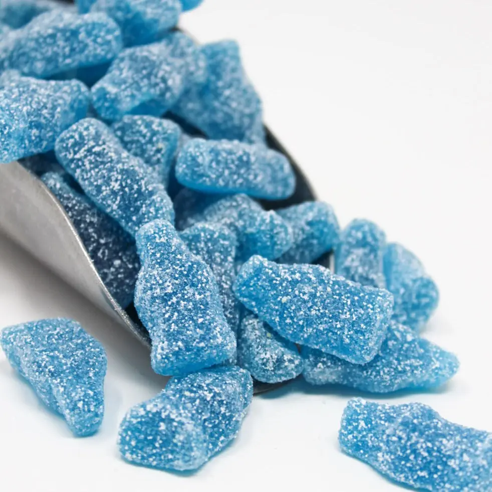 Sour Gummy Blue Raspberry Bottle Candy