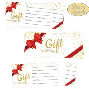 50 Butterfly Blank Gift Certificate Cards, Business Boho Rainbow Coupons, Name and Address, Spa Salon Wedding Bridal Shower Gifts