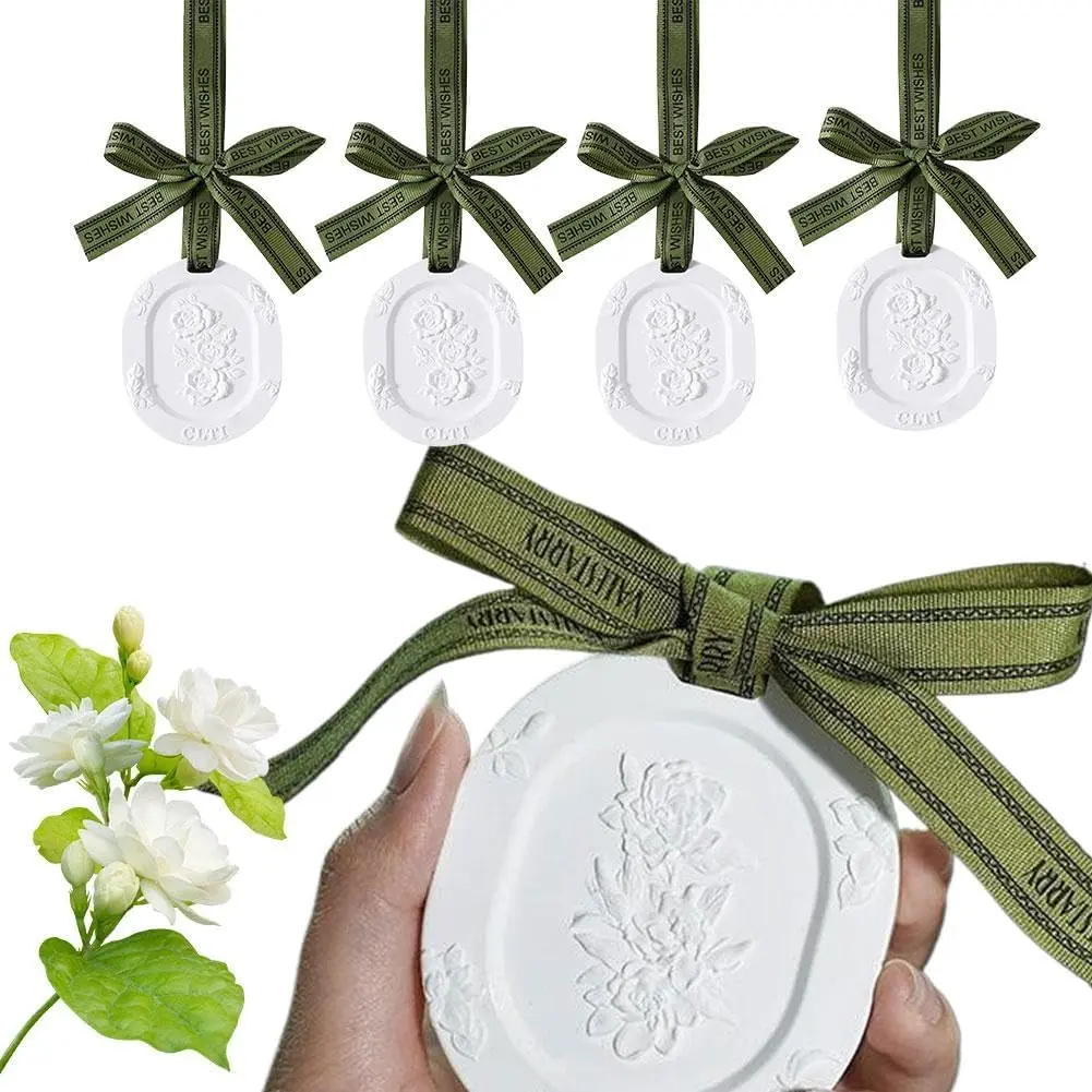 Clay Disk Essential Oil,Plaster Passive Essential Oil Diffuser,Floral Fragrance Car Essential Oil Diffuser for Cars, Armoire, Room, Office,Bathroom, Improves Sleep
