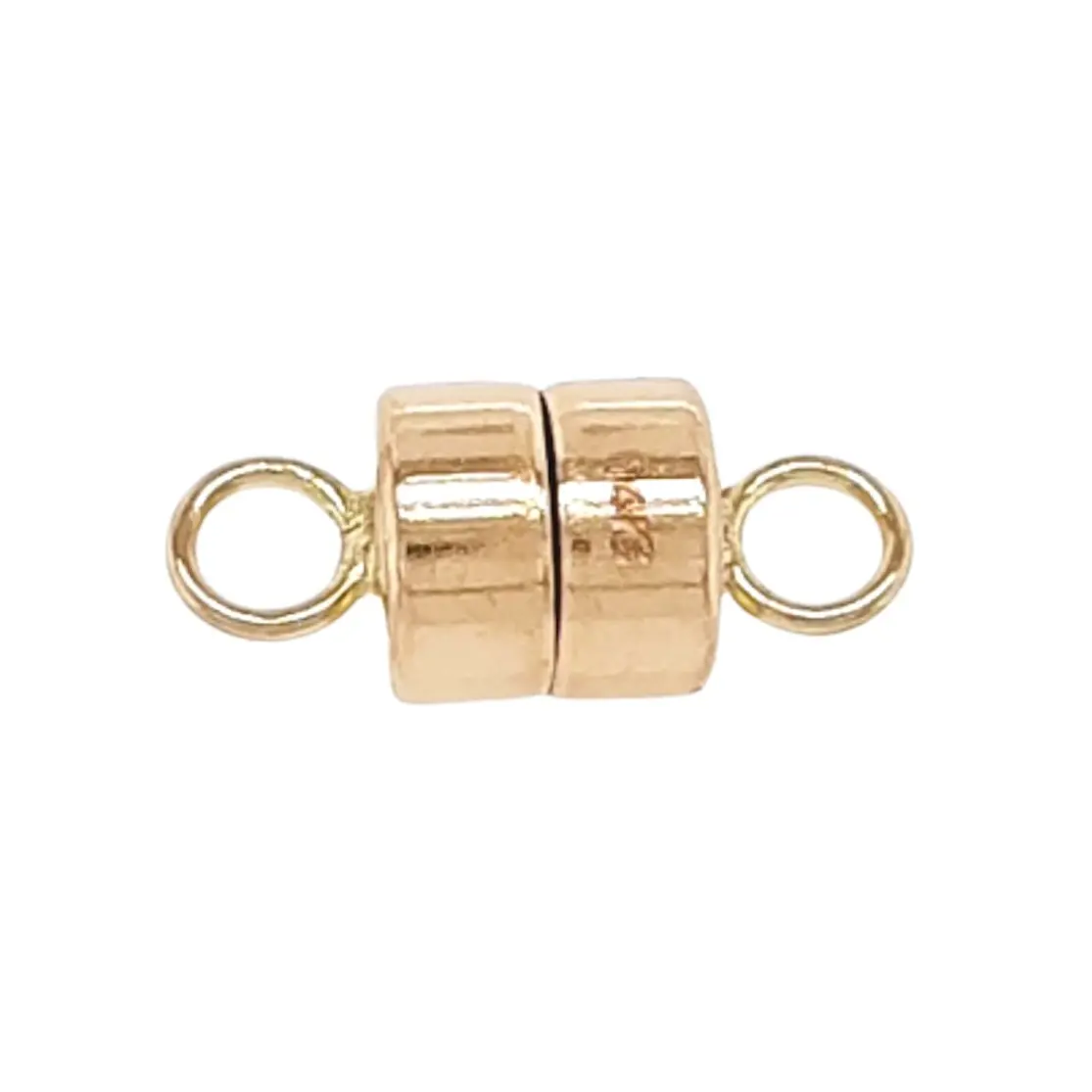 14K Solid Yellow Gold Barrel Magnetic Clasp Made in USA by CRAFT WIRE