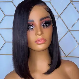 Bobbi Glueless Simple 5x5 HD Closure Unit Cranial Prosthesis with Elastic Band, Straight Hair, No Bangs, No Sideburns