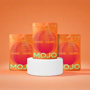 MOJO Brain Boost Energy & Focus Gummy -Strawberry Tangerine - Vegan 20 Count Pack of 3 Healthcare Fitness Supplement Dietary Edible