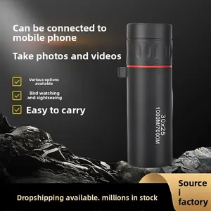 Monocular Telescope High Power Outdoor Portable Night Vision Mobile Phone Photo Wide Angle