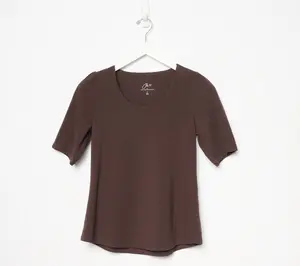 Ree by the Pioneer Woman Essentials Elbow Sleeve Knit Tunic Top