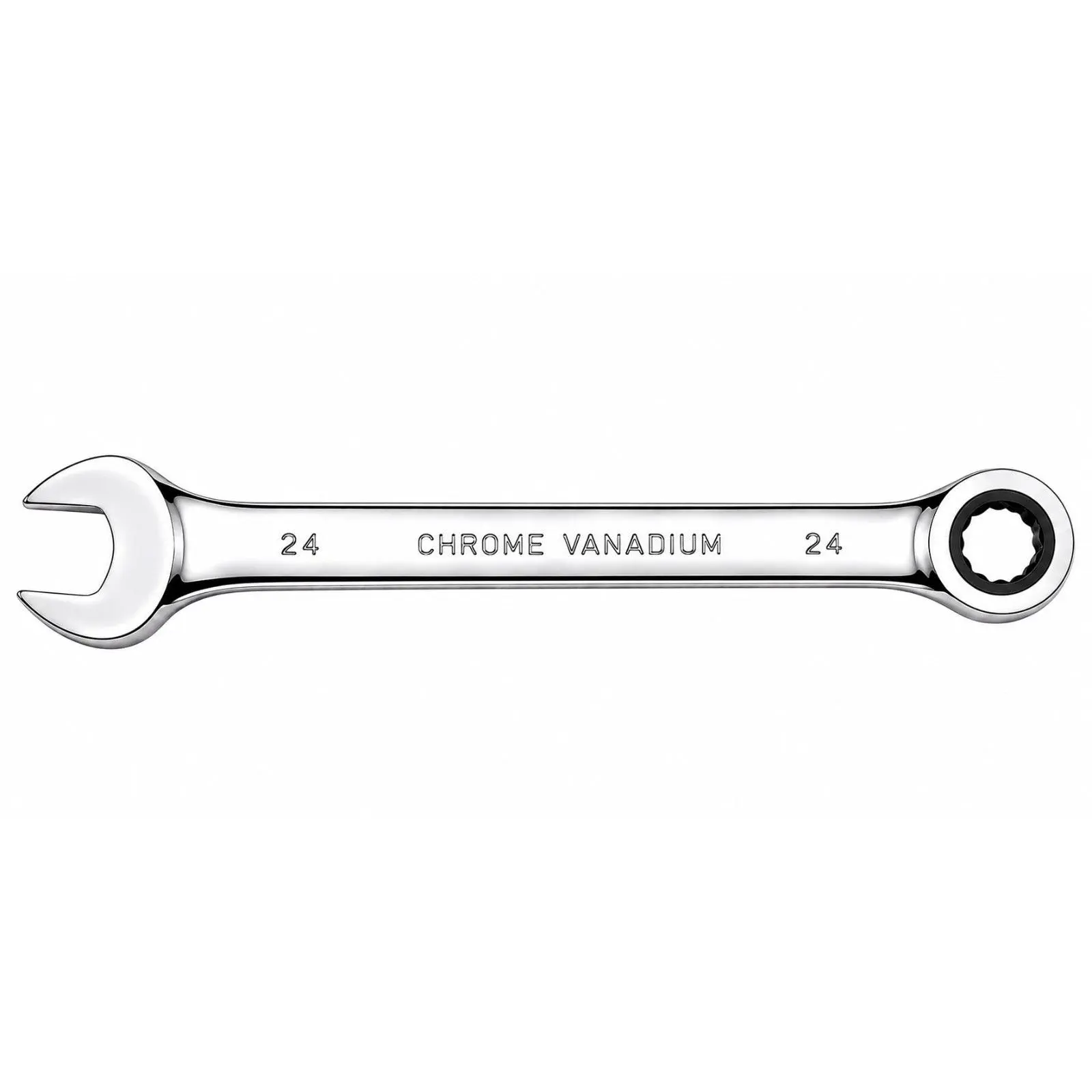 24mm Ratcheting Chrome Vanadium Metric Combination Wrench Hand Tool