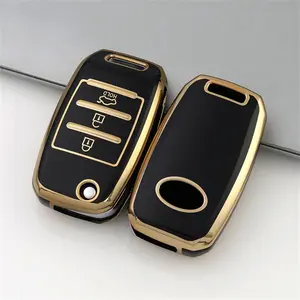 Soft Tpu Car Key Cover, Car Key Protector, Full Protection for Kia Keys, Fits K3 Rio Ceed Sportage Sorento Niro Carens Carnival Optima Kx3 Kx5 Kx7 Smart Runner