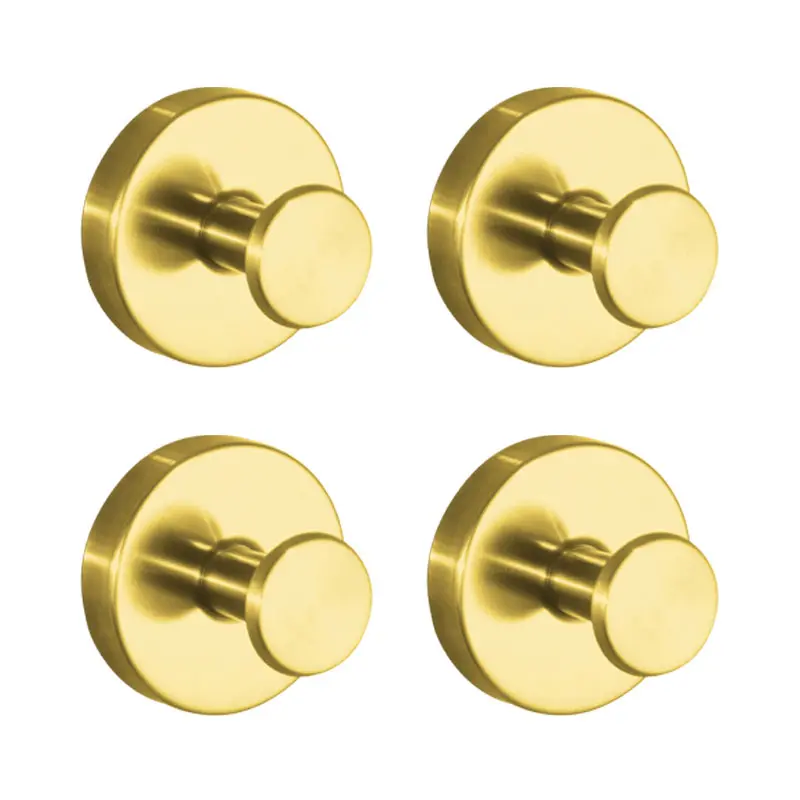 4PCS-Stainless Steel Suction Cup Hooks No-Drill No-Damage Vacuum Suction Hooks Kitchen BathroomBedroom Essentials Clothes Hooks Towel Hooks Organiser