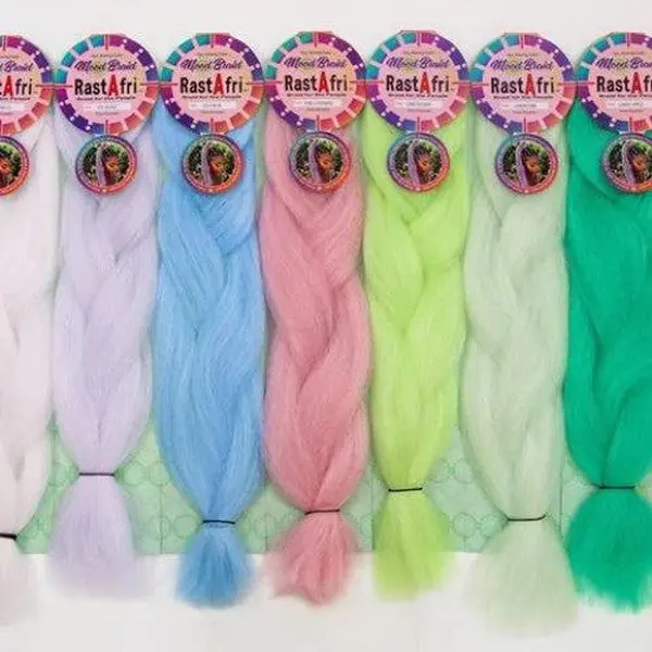 [$25 Bundle] Rastafri Mood Braid Synthetic Color Changing Braiding Hair Bundle 5 Packs