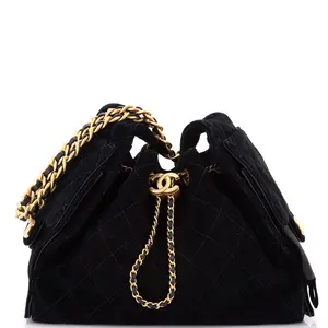 Pre-owned CHANEL Suede Shoulder Bags 25 Hobo Bag Quilted Small by Rebag