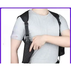 Nylon Dual-Shoulder Holster, Tactical Underarm Rig for Adult Concealed Carry with Dual-Magazine Pouch & Quick-Release