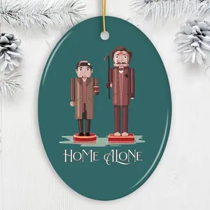 Pop Culture, Movie, and Music Themed Trendy Christmas Ornaments - Home Alone Nutcracker Bandits Ornament, Home Alone Nutcracker Bandits Ornament