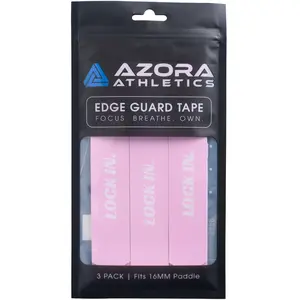 Pickleball Edge Guard Tape - “LOCK IN.” / 16mm - Pink / Azora Athletics