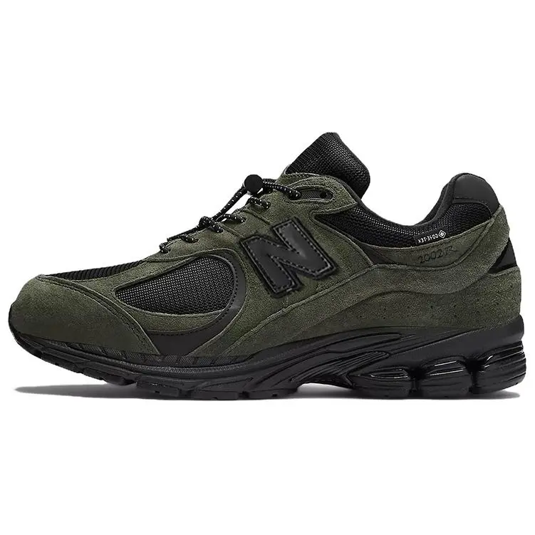 JJJJound x New Balance NB 2002R Gore-Tex Leather Low-Top Running Shoes for Men and Women in Pine Green with Cushioning, Slip-Resistance, and Waterproof Features Trending Shoes, House White Official Shoes to Get / Maison Mihara