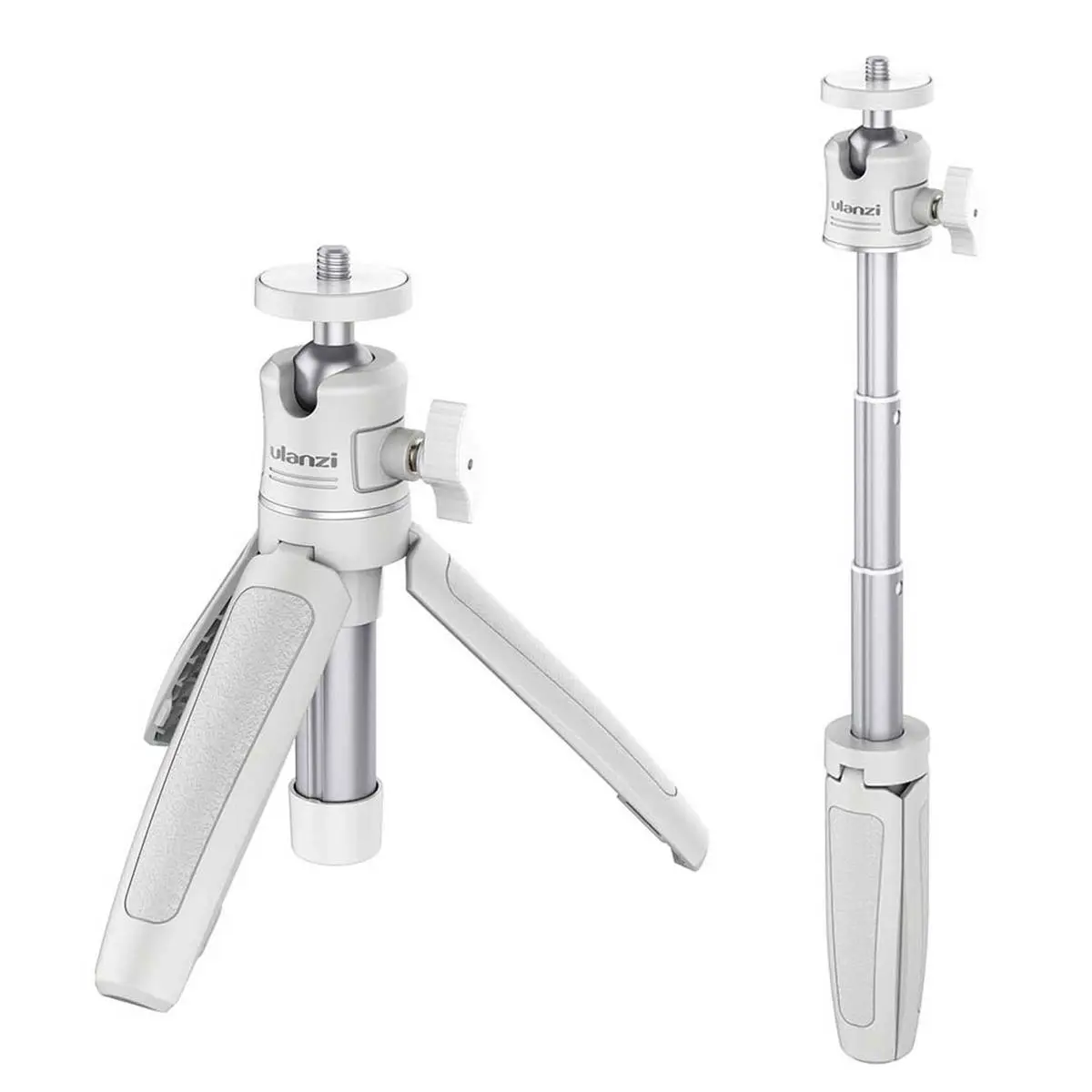 Ulanzi MT-08 Dual-Mode Portable Camera Equipment, 2-in-1 Extensible Desktop Tripod & Handle Camera Accessories, White