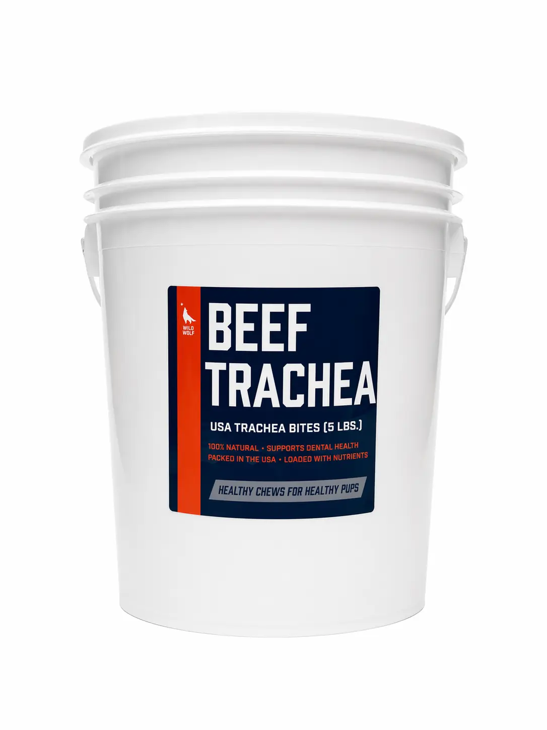 USA Beef Trachea Bite Bucket (5 LB.) 100% Natural Dog Chew Treats - Huge Bulk Value - Single-Ingredient - High in Glucosamine and Chondroitin to Support Healthy Joints - Exclusive TikTok Shop Deals - #dogtreats