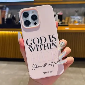 Letter Slogan Pattern Phone Case, Anti-fingerprint, Anti-slip & Protective Phone Cases for iPhone 11 12 13 14 15 Pro Max Plus, Phone Accessories, Cover