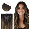 GOO GOO Invisi Edge Injected Seamless Clip in Human Hair Extensions Invisible Natural Straight #sohochic #TikTokShopFallDealsForYou