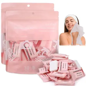 Disposable Compressed Towel Tablets - Soft, Health Facial Towels for Travel, Camping & Hiking - 1 Pack, 30 Counts