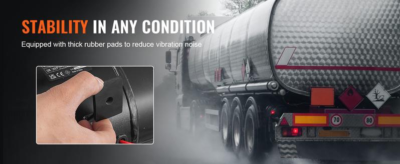 VEVOR Train Horns Kit, TikTokShopBlackFriday, 4 Trumpet Air Horn Kit, 150dB Train Horns for Pickup Trucks, 12V 120 psi Air Compressor 0.8 Gal/3 L Tank with Gauge for Any 12V Vehicle Car Truck Train Van Boat Power Sound Accessory VEVOR Super Brand Day