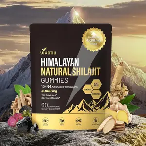 Pure Himalayan Shilajit Gummies with Ashwagandha Gokshura Fulvic Acid and 85+ Trace Minerals Daily Micronutrient Supplement for Men and Women Energy Booster Immune Support Brain Health and Overall Wellness Natural Vitamins