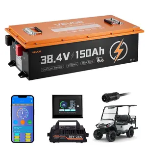 VEVOR 72V (70.4V) 105AH Lithium Golf Cart Battery, with 15A Charger, Lifepo4 Battery Kit, Built-in 200A BMS, with Bluetooth Touch Monitor, 2C Discharge, 4000 Cycles, for Golf Carts, Trolling MotorsVEVOR Super Brand Day