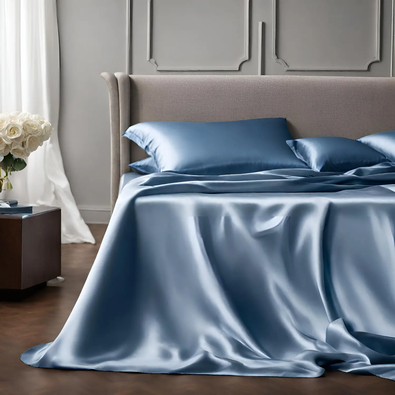 Luxury Mulberry Silk Seamless Flat Sheet Luxury Mulberry Silk Seamless Flat Sheet