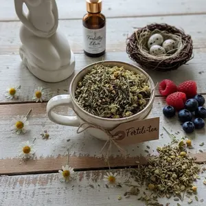 Fertili-Tea - Looseleaf Tea Blend - Intentionally Made Herbal Beverage with Natural Ingredients for Abundance & Fertility Manifestation