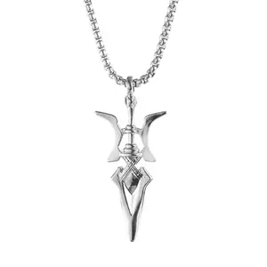Anime Necklace Misa Amane Cosplay Necklace Halberd Pendant Necklaces Halloween Cosplay Jewelry Gifts