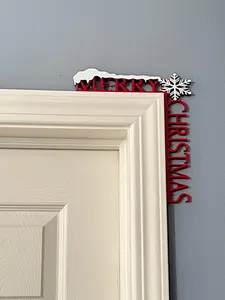 Merry Christmas Entryway Snowflake Decor – Festive Door Corner & Wall Decoration for Holiday Home