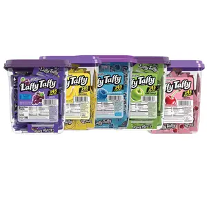 Laffy Taffy Chewy Candy Tubs | 145 Piece Variety | Classic Fruity Flavors Banana, Blue Raspberry, Sour Apple, Cherry & Grape | Bulk Party Size Containers Available