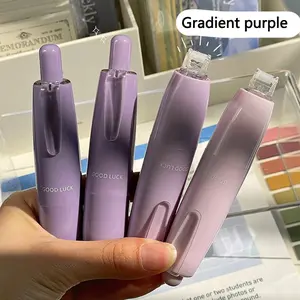 Pen-Shaped Dual-Sided Tape, 1/4 Pack, Dot Adhesive, DIY Craft, Photo & Receipt Sticker, Student Supplies, Office Use, Replaceable Core, Non-Toxic