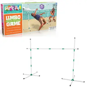Indoor Outdoor Limbo Game for Kids & Adults – Portable 41 Pc Set, Easy Setup, Lawn, Garden, Beach Party & Backyard Fun Toy