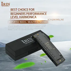 Irin Full Scale Harmonica 10 Holes 20 Notes C Key Copper Material, Ideal for Students and Performers, Perfect Musical Instrument
