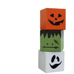 Stacking Block Halloween Decoration - 3 Different Halloween Characters