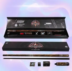 EVO Gemstone Maxbing Edition – Earthfire | Premium Glassfiber & Carbon Pool Cue | 29" Shaft, 12.5mm Tip, 19–19.5 oz | Complete Player Kit (4" Extension, Time Tip, Glove, Chalk) | Radiant Colors, Elite Stability & Feel