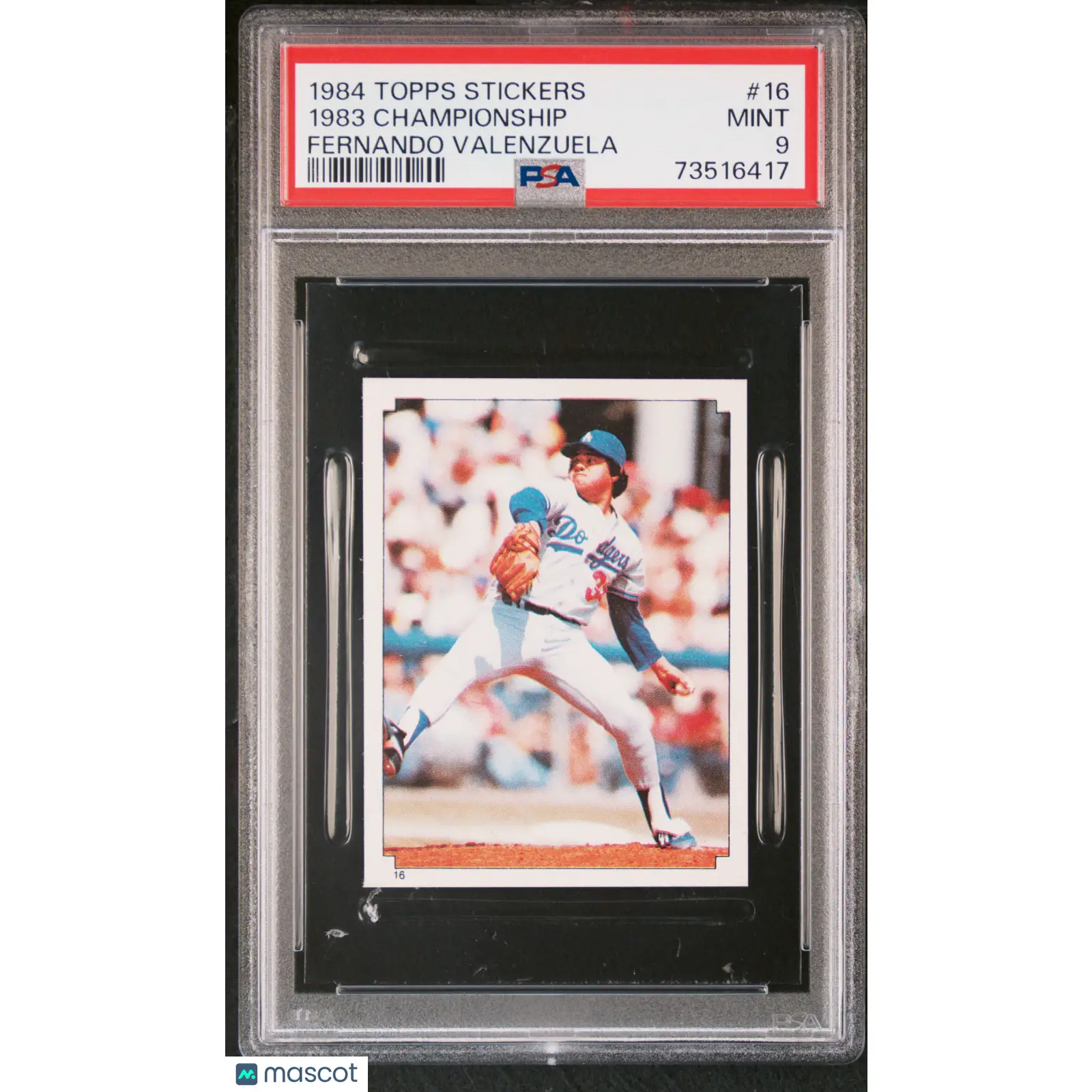 1983 Championship PSA 1984 Topps Stickers Baseball #16 9 73516417
