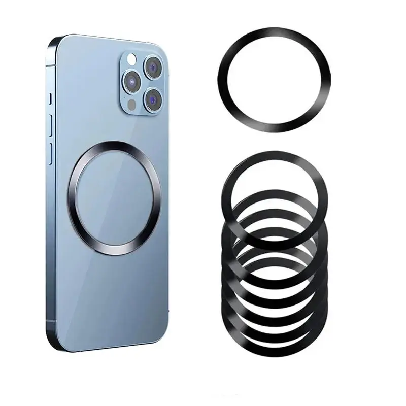 Magnetic Metal Ring, Stainless Steel Universal Magnetic Metal Plate Ring, Suitable For Magsafe Wireless Charger