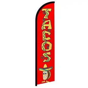 Tacos (Red) Windless Banner Flag
