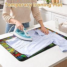 JOYFINITY Decorative Stove Top Covers for Electric Stove – Heat Resistant Glass Cooktop Protector Dish Drying Mat – Non-Slip Rubber Backing Washer Top Cover Waterproof Extra Counter Space (Tree 1)