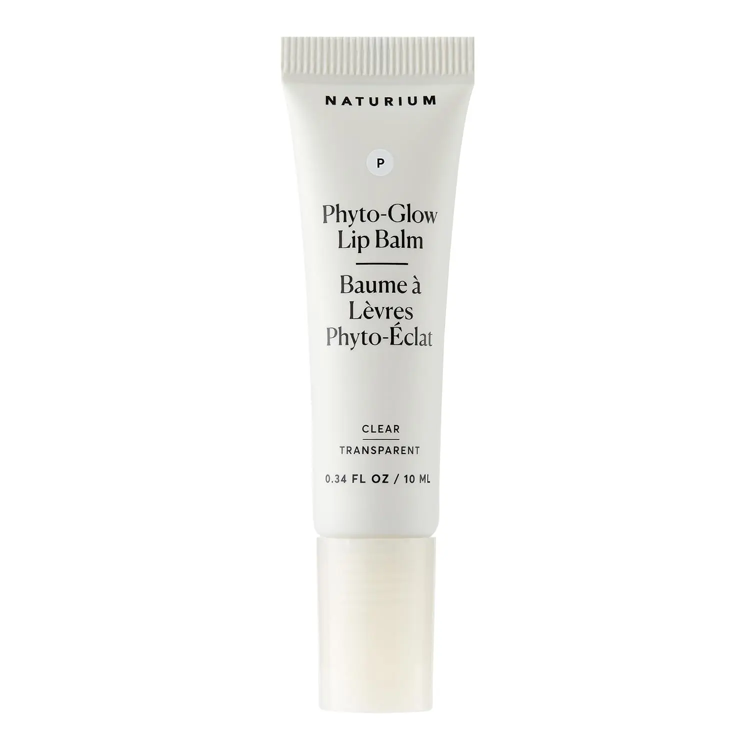 Naturium Phyto-Glow Lip Balm, Hydrating Lip Care with a Glossy Finish, 0.34 oz Clear