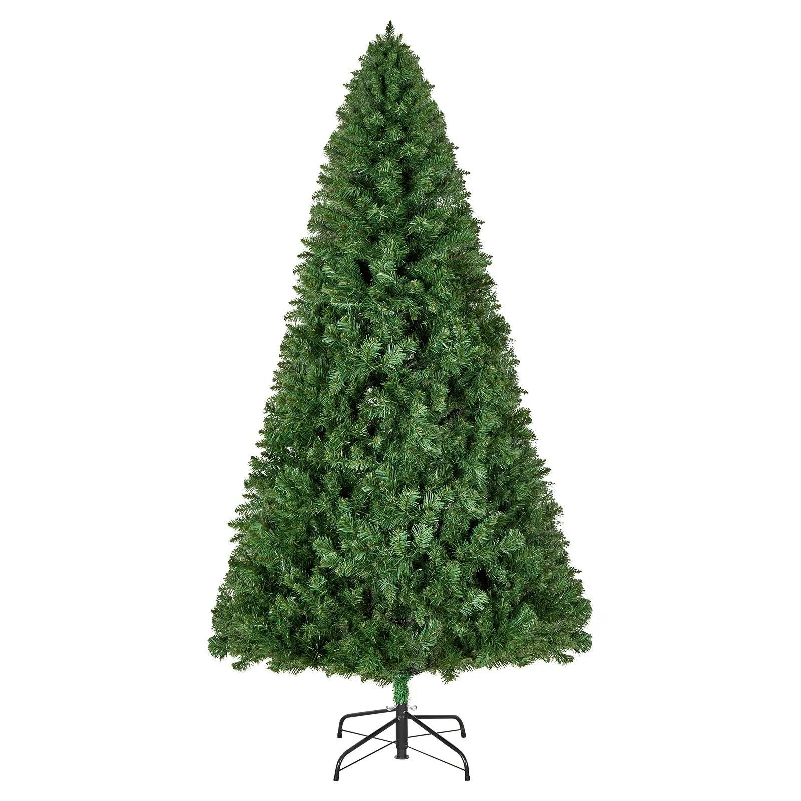 【Summerfinds】VEOVR 7.2x4.5ft Flame-Retardant Plastic PVC Christmas Tree, 1346 Branch Tips, Sturdy Metal Base, 21.61 lbs, Easy Install Realistic Full Holiday Decoration for Home [DealsForYouDays]