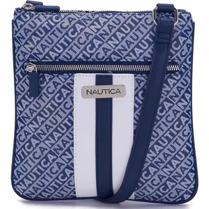 Nautica Lakeside Signature Jaquard North South Crossbody Bag