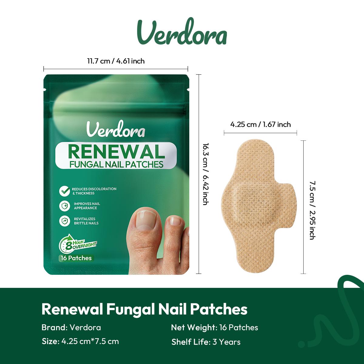 32PCS Fungal Nail Patches – Overnight Nail Repair Patches for Damaged & Discolored Nails, Hydrogel Nail Care Treatment