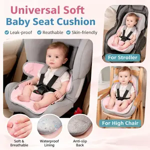 Car Seat Waterproof Diaper Pad, Baby Stroller Cushion, Infant Meal Chair Mat, Protective Padding for Kids' Safety Seats, Travel