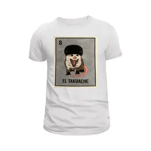 El Takuache  - Loteria Card T-Shirt Black Tee